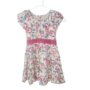 Tea Collection Floral Printed Tiered Ruffle Dress Size 6 Coastal Spring Summer